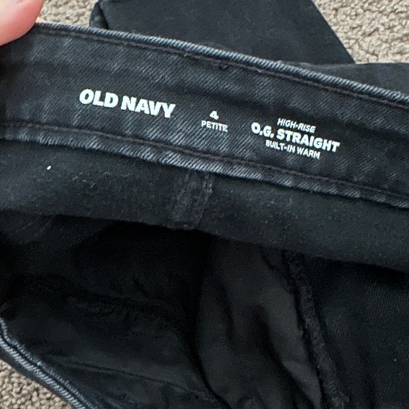 Old Navy high-rise OG street black jeans, size 4 petite - Picture 8 of 9